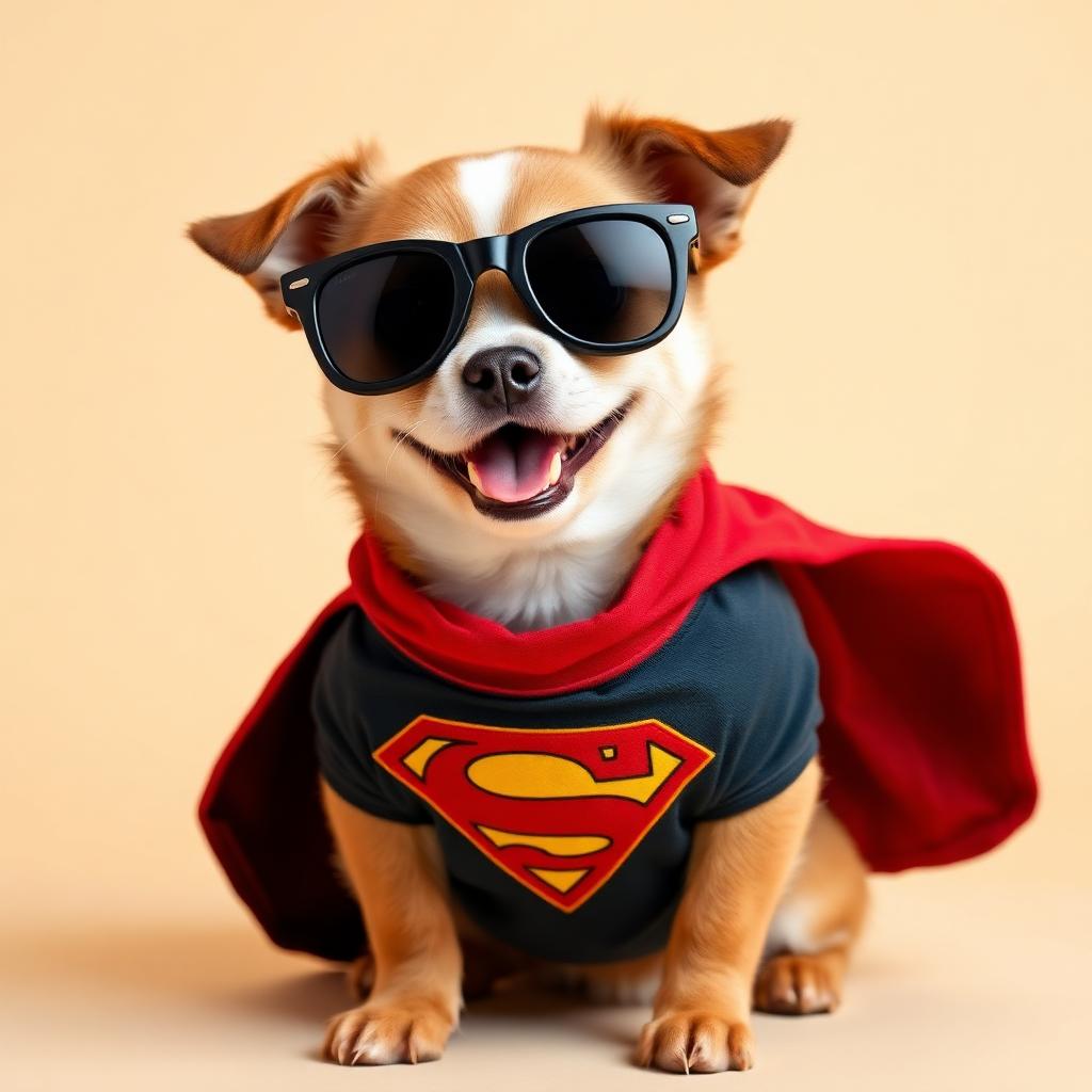 Cachorro com fantasia divertida